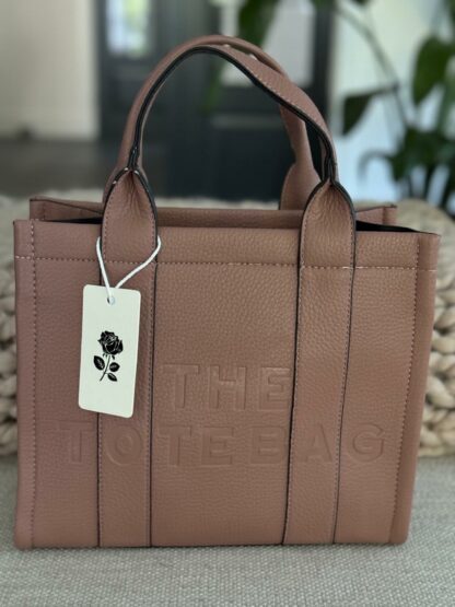 Z Damestas The Tote Bag Old Pink (leer)