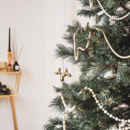Z Ballonhond kerst ornament, goud voor in de boom. kerstbal