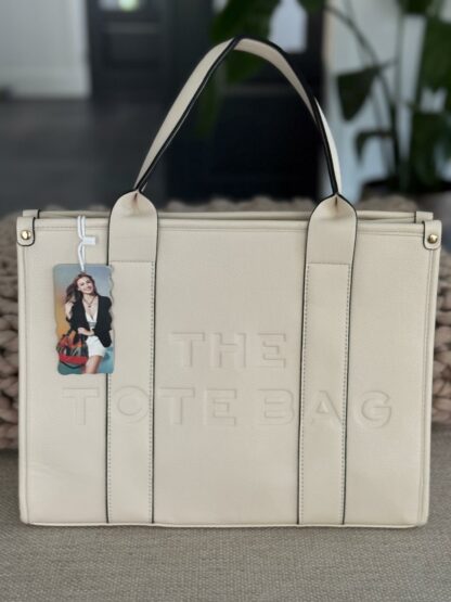 Z Damestas The Tote Bag wit 33 x 22 cm.