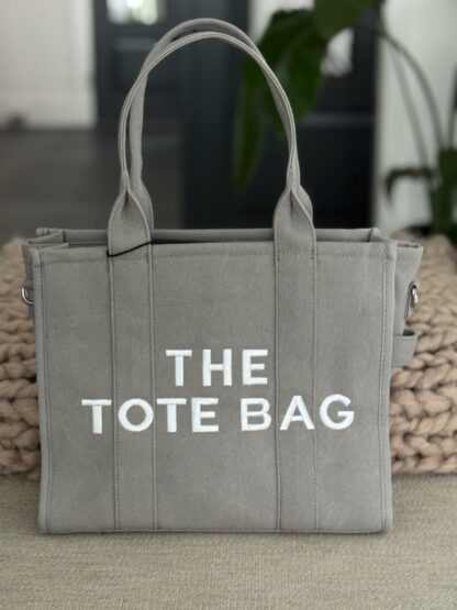 Z Damestas The Tote Bag - Canvas - Grijs 33 x 27 cm.