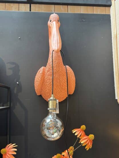 Wandlamp Pelikaan coral , 63 cm hoog. - Afbeelding 2