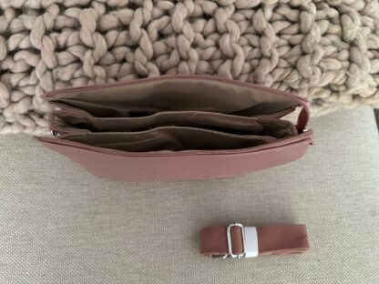 Z  Damestas The Tote Bag Crossbody Beige Leer. - Afbeelding 2