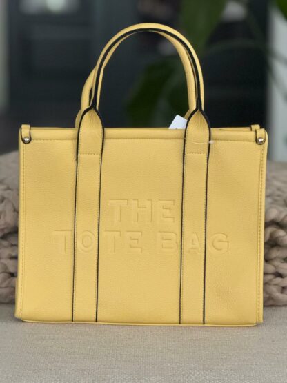 Z  Damestas The Tote Bag Geel (leer)