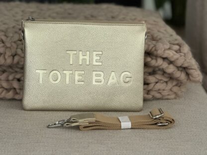 Z  Damestas The Tote Bag Crossbody Goud Leer.
