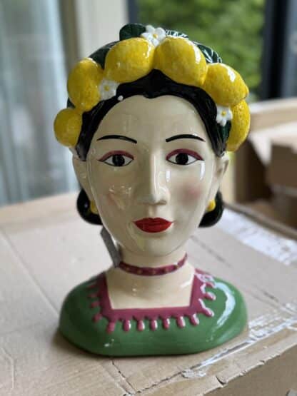 Z Vaas gekleurde vrouw bloemenkrans (3)
