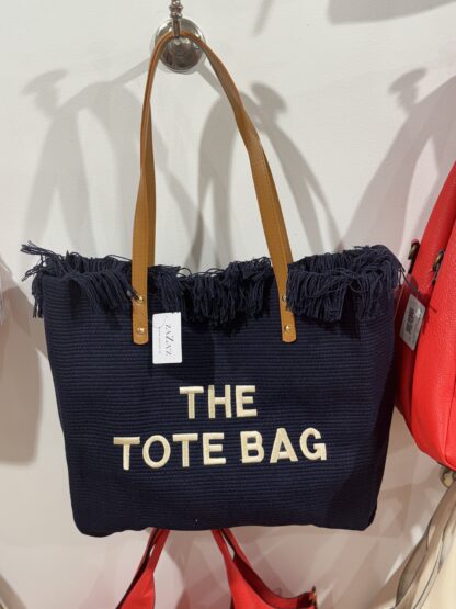Z  Damestas The Tote Bag Shopper/strandtas Blauw Textiel.