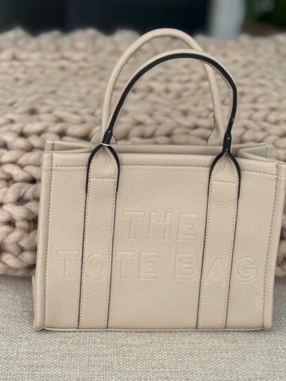 Z Damestas The Tote Bag Licht beige 26 x 20 cm.