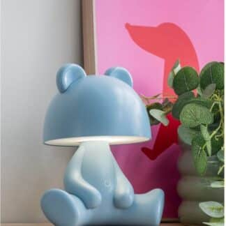 Leitmotiv Tafellamp Bear - Blauw - 22x17x27cm