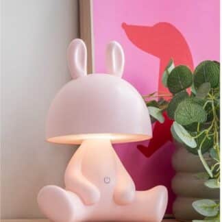 Leitmotiv Tafellamp Bunny - Roze - 22x17x27cm