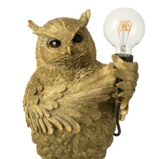 Tafellamp Uil goud 37.5 cm
