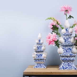 Z Tulpenvaas 3-delig - Sierlijke bloem 40 cm.