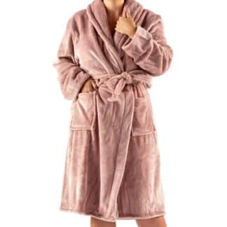 Z  Luxe badjas Roze, 116cm Wafelpatroon