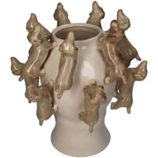 Z Vaas Teckel Keramiek Bruin 25,5x25,5x28cm