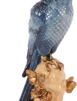 Z Kandelaar Papegaai 11 cm - Blauw - Resin - 33x11x10.5