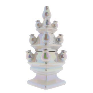 Z Tulpenvaas Heinen Delfts blauw Parel Moer.