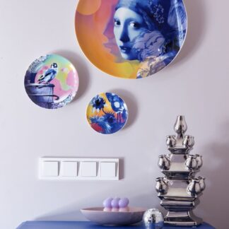 Z   Heinen Delftsblauw Tulpenvaas Chroom 40 cm.