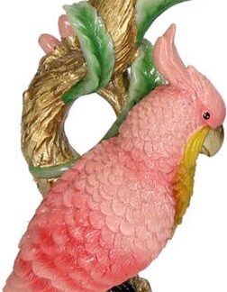 Z Kandelaar - Vogel - Pink - 9x8x28cm