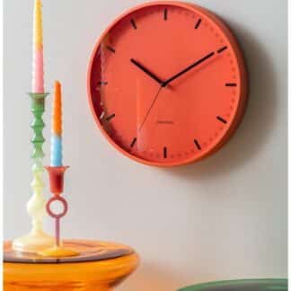 Z Karlsson Wandklok Cool Retro - Oranje