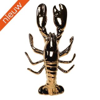Z Wanddecoratie Kreeft goud 25 cm