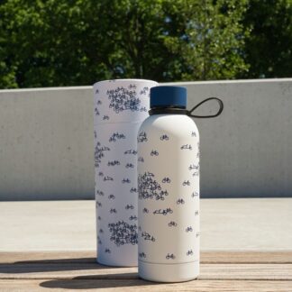 Z Heinen Delfts blauw Waterfles De Blauwe Fiets
