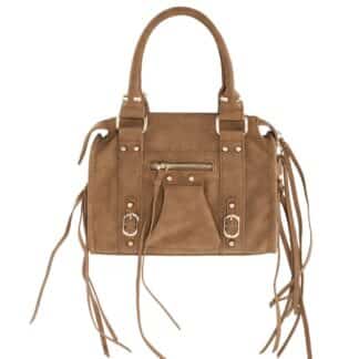 Damestas – It Girl bag - Multi Pocket bag - Accent Fringe tas – Handtas - Bruin