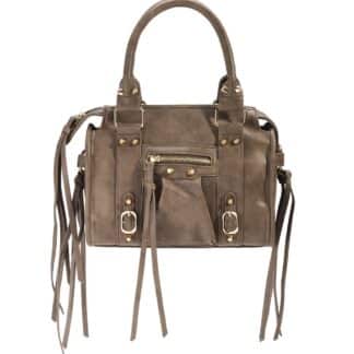 Damestas – It Girl bag - Multi Pocket bag - Accent Fringe tas – Handtas - Donker Bruin