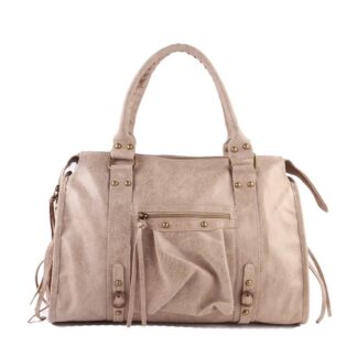 Damestas – It Girl bag - Multi Pocket bag - Echt leer - Beige