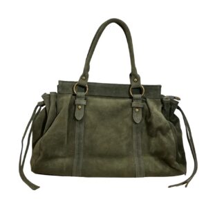 Damestas Gilia groen Suede
