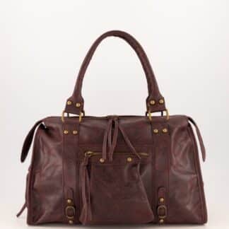 Damestas It Girl - City Bag - echt leer, 41 x 34 x14 cm Bordeaux Teatro.